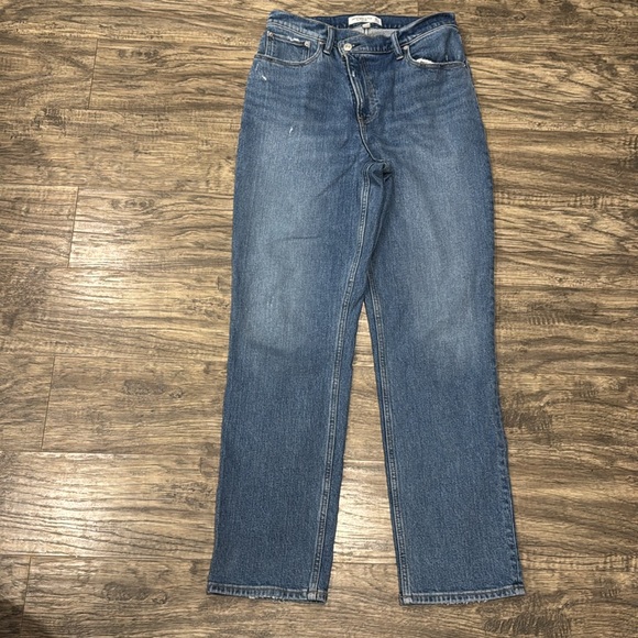 Abercrombie & Fitch 90s straight ultra High Rise curve love jeans - 6 - Picture 2 of 5